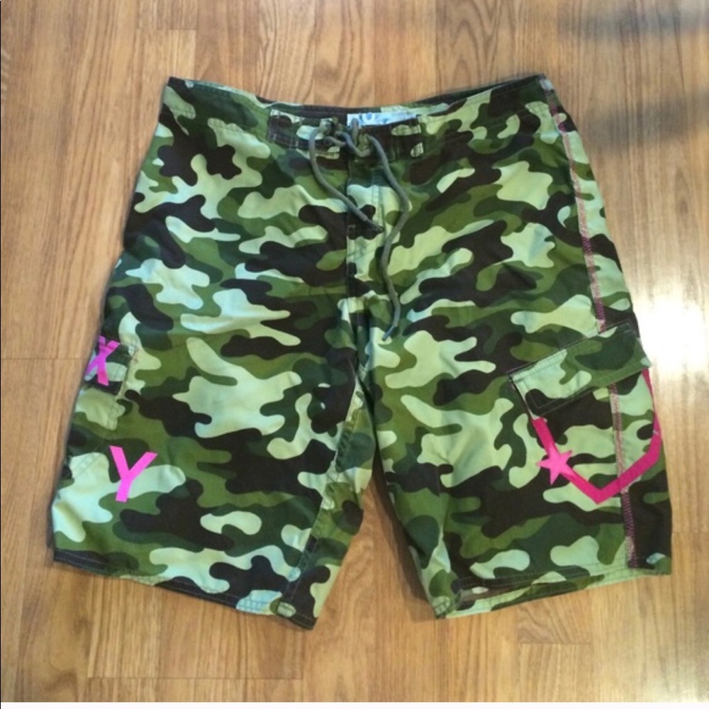 Roxy camo board shorts size9